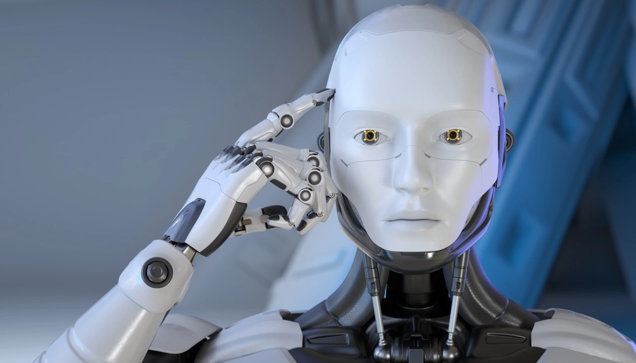 Robot con dashboard de análisis SEO